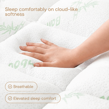 Alveriq™ Bamboo Mattress Topper