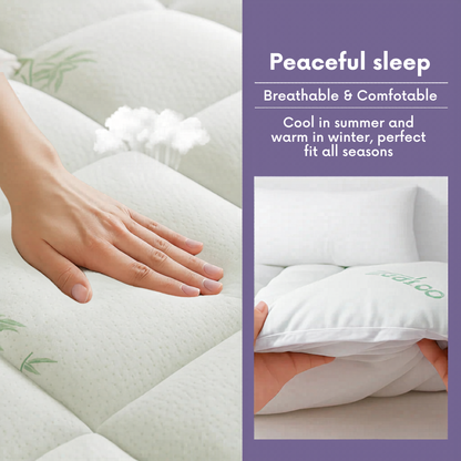 Alveriq™ Bamboo Mattress Topper