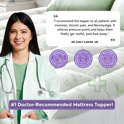 Alveriq™ Bamboo Mattress Topper