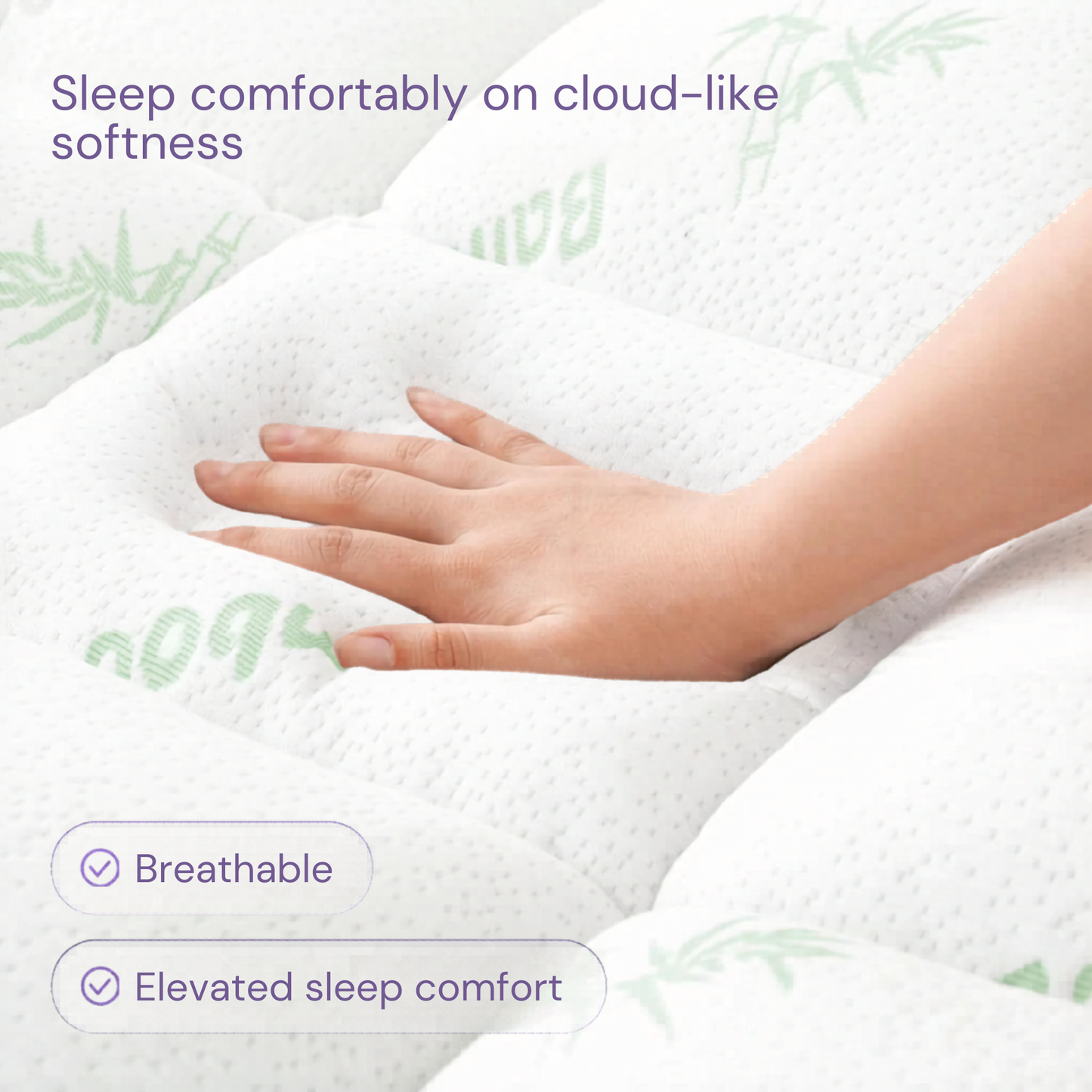 Alveriq™ Bamboo Mattress Topper
