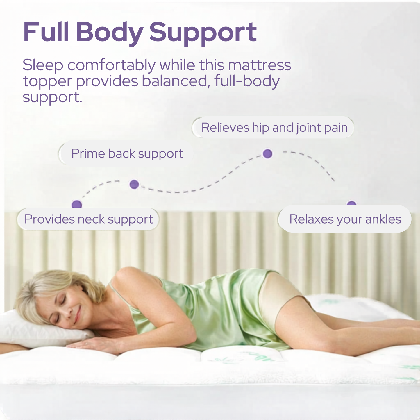 Alveriq™ Bamboo Mattress Topper