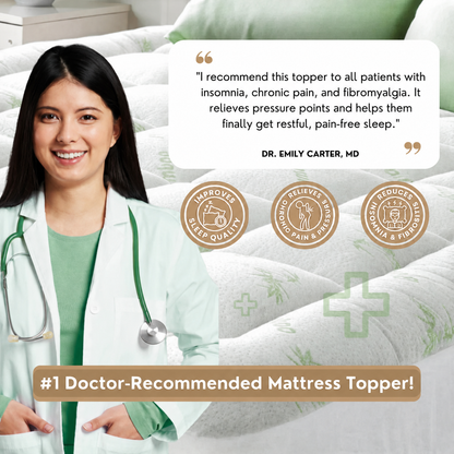Alveriq™ Bamboo Mattress Topper